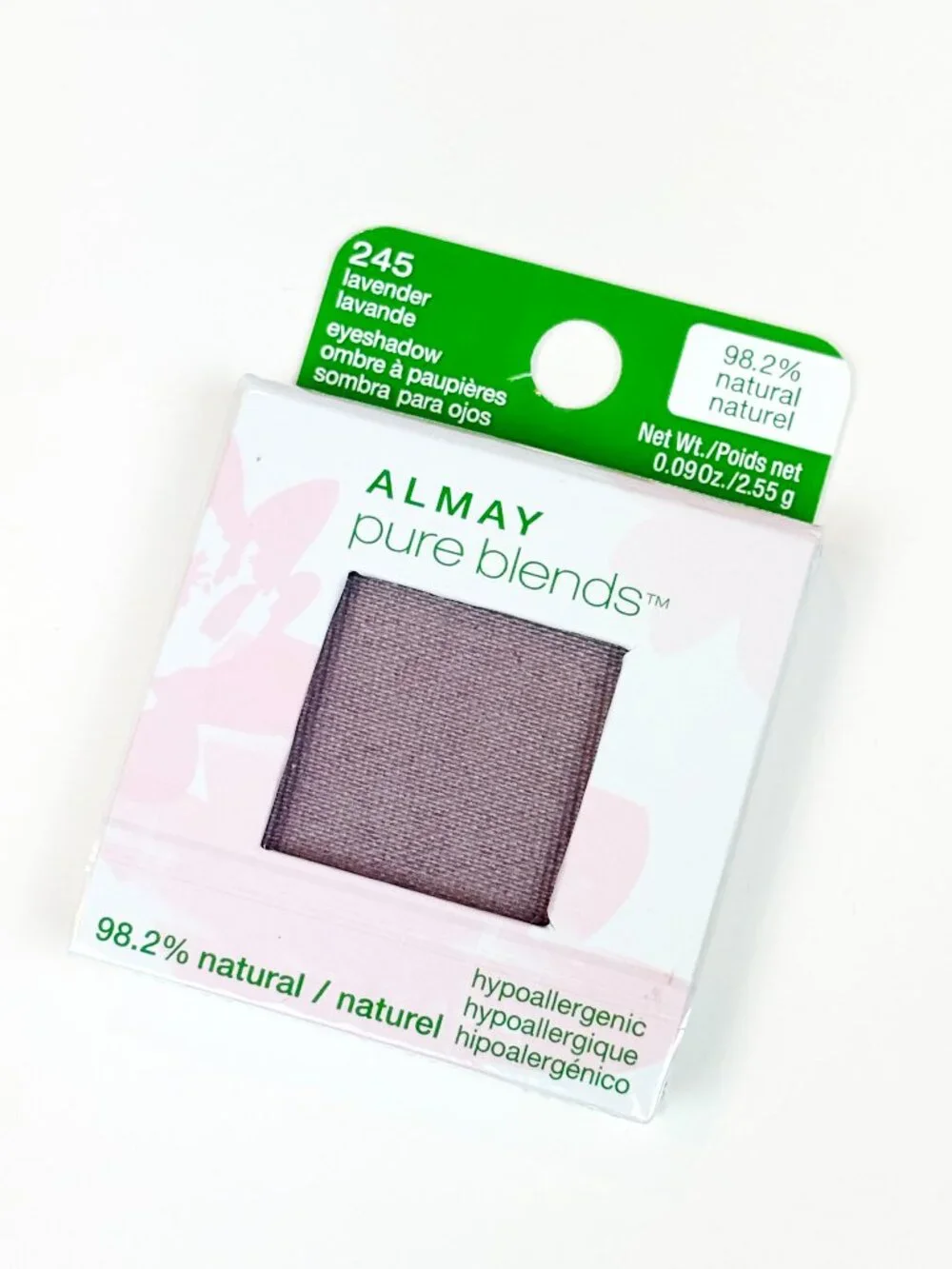 Almay Pure Blends Eyeshadow in the shade 245 Lavender. New